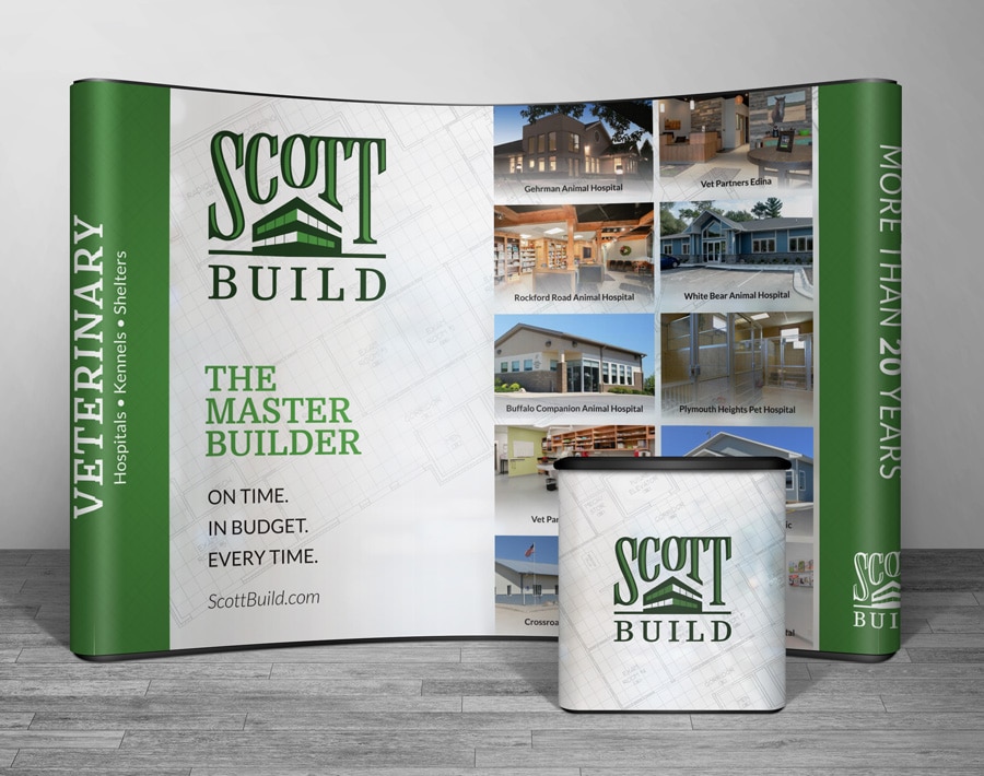 SCOTT BUILD Tradeshow Display MockUp Scott Build Tradeshow Display Mockup