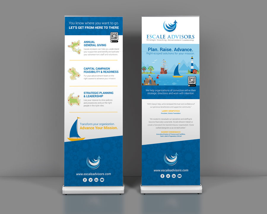 Escale Roll Up Banner Mockup