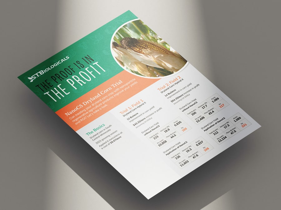 STBIO Flyer Mockup Corn Trial Sheet 01 Stbio Flyer Mockup Corn Trial Sheet 01